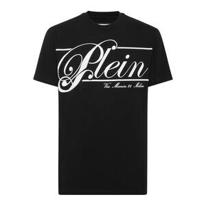 PHILIPP PLEIN Men's Graphic Print Cotton T-Shirt Men BLACK T-Shirts